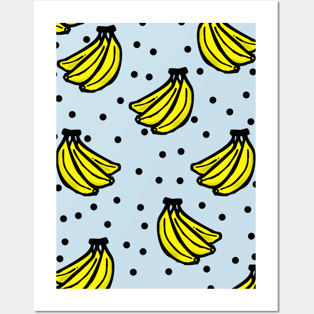 BANANA PATTERN Wall Art by eesomebysrishti